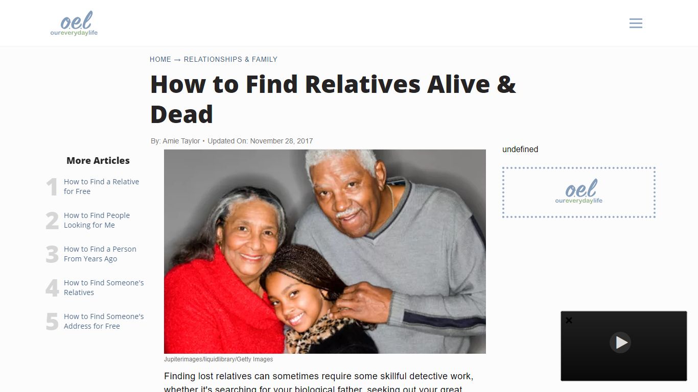 How to Find Relatives Alive & Dead | Our Everyday Life